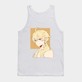 Genshin Impact - Aether Long Hair with Background Tank Top